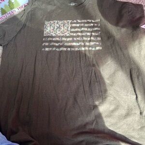 Camo Flag Graphic T-Shirt